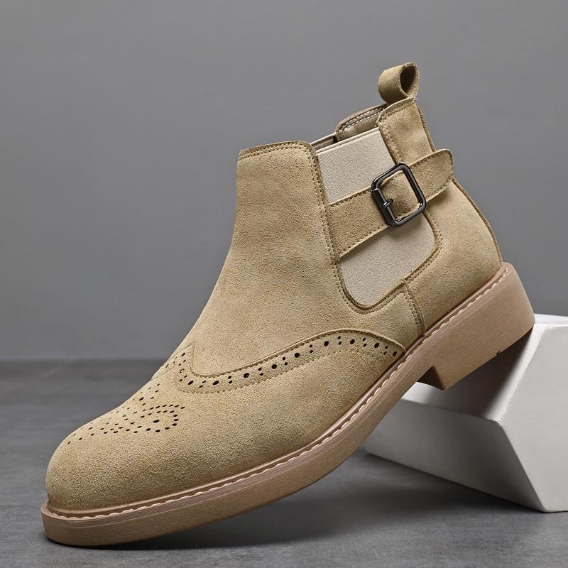

Men Casual Business Boots Versatile Leather Brand Suitable for Daily Wear and Various Occasions High Quality Material for Durability 44