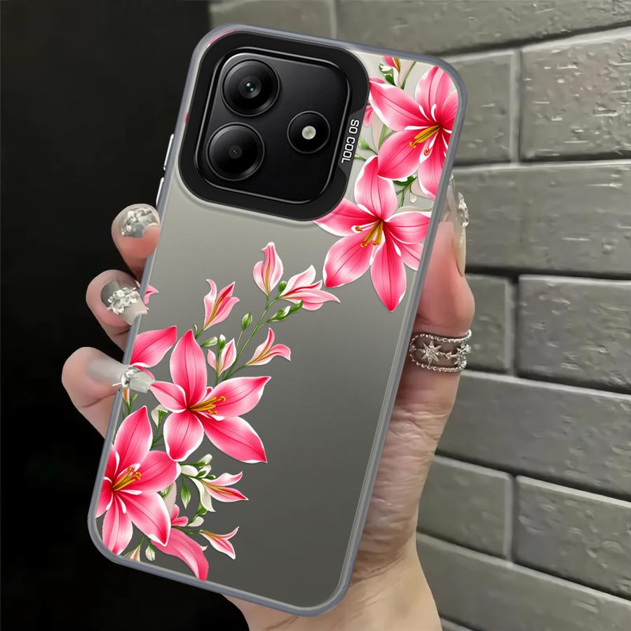 

Cherry Flower Print Clear Cool Case for Xiaomi Redmi A5 K60 9C 12C 14C A1 A2 Plus Note 9 10 10C 13C 9T Back Phone Cover Redmi 10