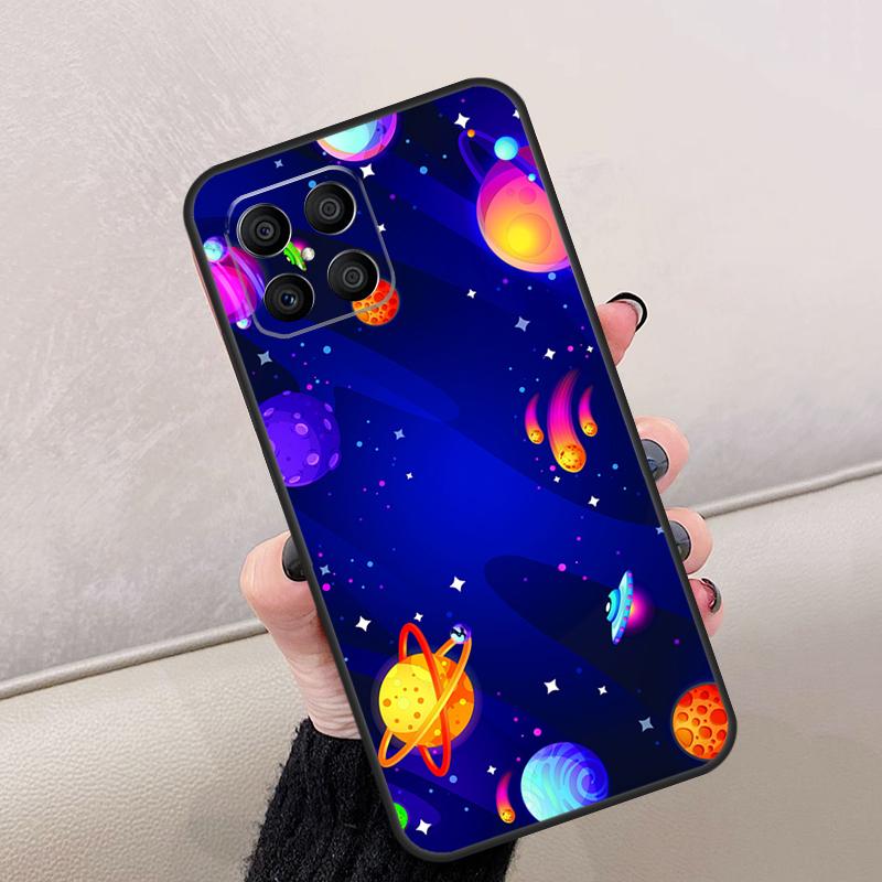 Magic Space Planet Case For Honor Magic 8 Pro 5 6 7 Lite Cover For Honor 400 200 50 70 90 X8a X8b X9a X9b X9c