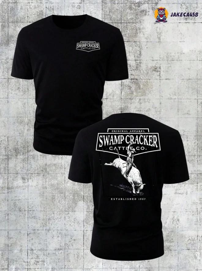 Rodeo Bull Rider Tee – Western Cowboy Graphic Cattle Co. Shirt NEW ITEM L