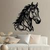 Metal Horse Wall Art Home Decor Rustproof Sculpture Perfect Gift for Horse Lovers