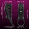 Vibrating Penis Sleeve Cock Ring Adult Sex Toys for Men Women Penis Ring Vibrator G-Spot Stimulation Male Couple Sex Toy