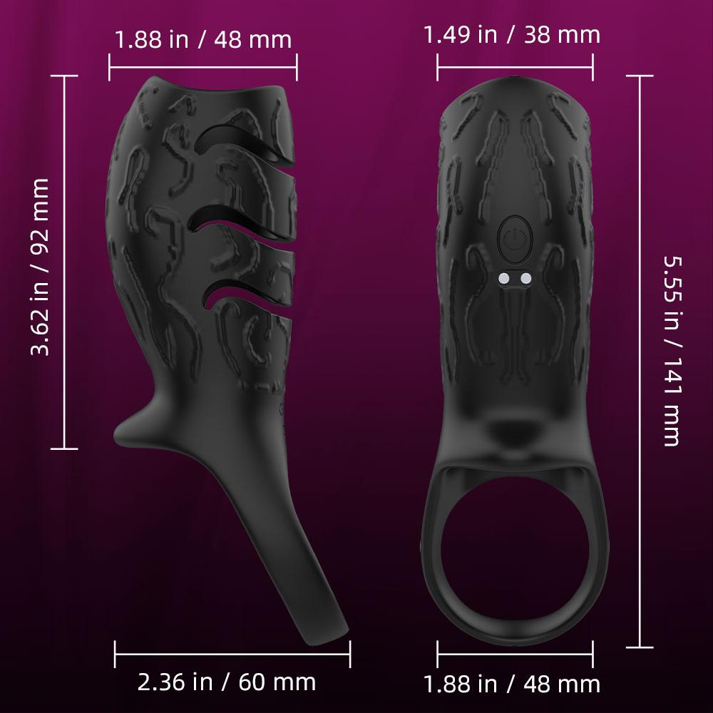 Vibrating Penis Sleeve Cock Ring Adult Sex Toys for Men Women Penis Ring Vibrator G-Spot Stimulation Male Couple Sex Toy