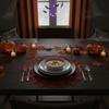 4PCS Non-slip Halloween Spider Web Placemat Hollow Out Tableware Heat-Insulating Mat  Party