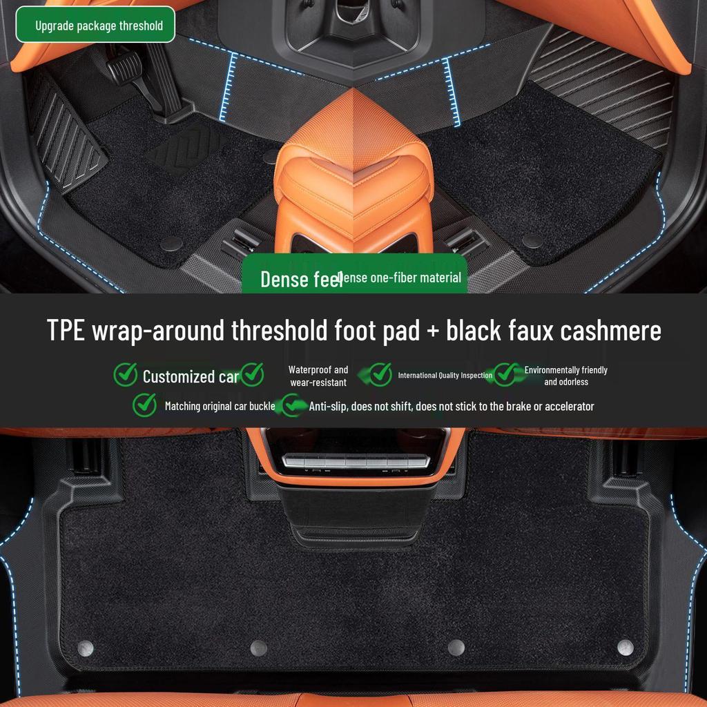 Geely Galaxy A7 Complete TPE Floor Mats Set with Door Sills - 26 New Style Foot Pads