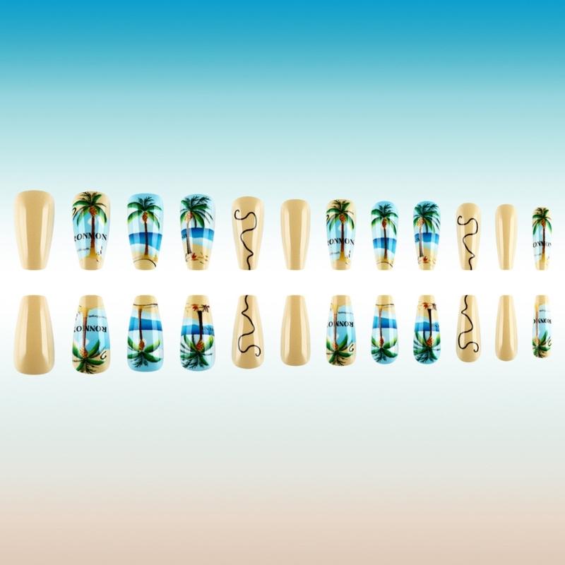 Press On Nail,Fake Nail Stick Glues On Nail False Nail Acrylic Nail Artificial False Nail for DIY Nail Art Designs