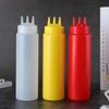 New Plastic Squeezing Sauce bottle Graduated Squeezable Gravy Boats 3 Nozzles Kitchen Accessories Jam Container