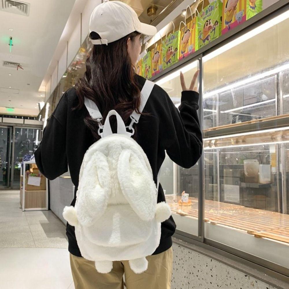 Cute Plush Backpack Lightweight Durable Versatile Pattern Student School Bag