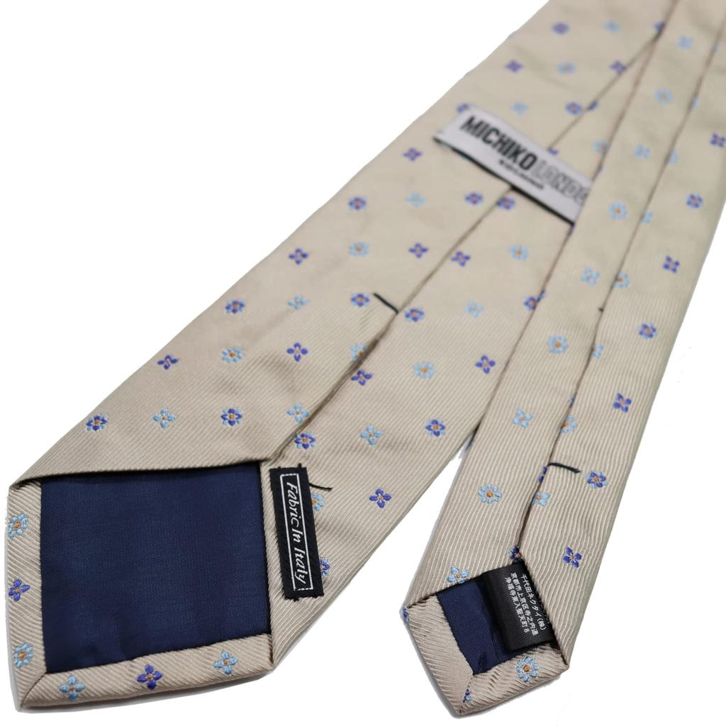[Michiko London] Italian Fabric, Made In Japan. KOSHINO Brand Necktie, Small Pattern, 100% Silk. Perfect As a Gift for Men and Women. Unisex.
