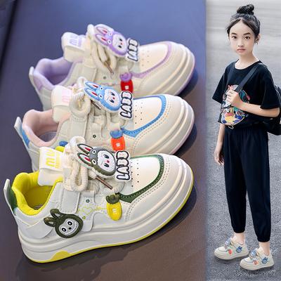 Girls' Sports Shoes 2025 New Autumn Boys' Board Shoes Children's Fashion Cartoon Casual Shoes Student White Shoes Tide