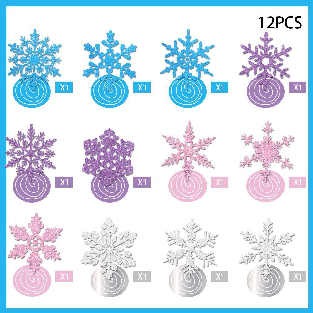 

Новый стиль, Рождество, Цветная гофрированная бумага, Подвеска-спираль со снежинками, Украшение для вечеринки, Рождественское украшение, Подвесные материалы Winter Mixed Color Spiral