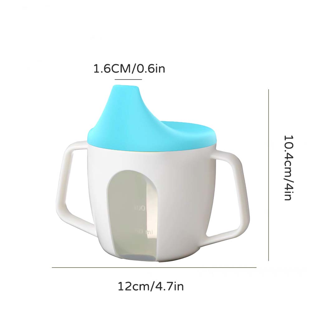 150ml Baby Water Cup, 0-3 Years Old Baby Learn To Drink Cup Children's Milk Drink Cup Cartoon Water Cup with Handle