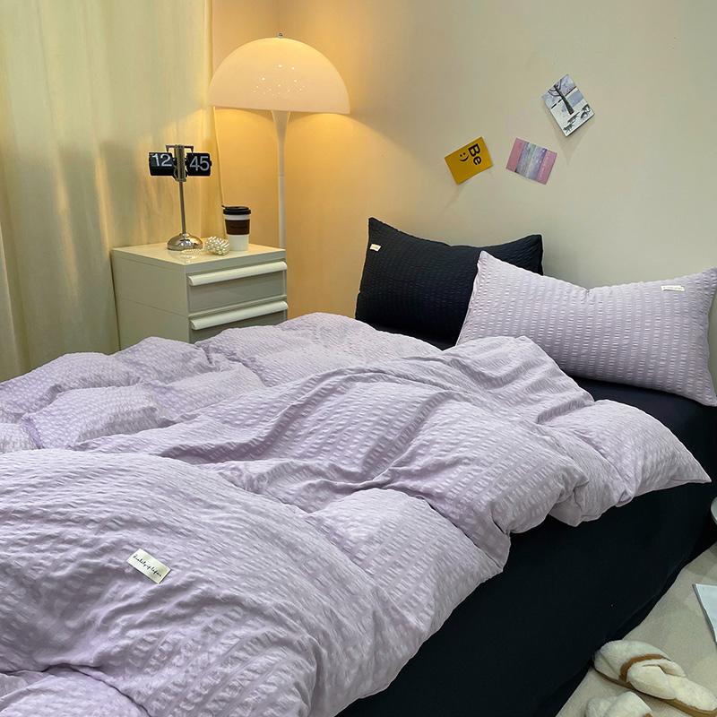 

INS Однотонные комплекты постельного белья Одеяло Пододеяльник Набор Простыни Наволочки Постельное белье Комплект Королева/Кинг Кровать Edredones De Cama 3pcs 0.9m bed&set