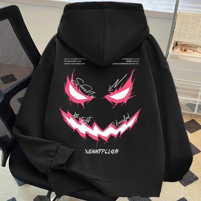 Women's Oversized Fleece-Lined Hoodie: American-Style, Thick, Warm, Long-Sleeve Jacket