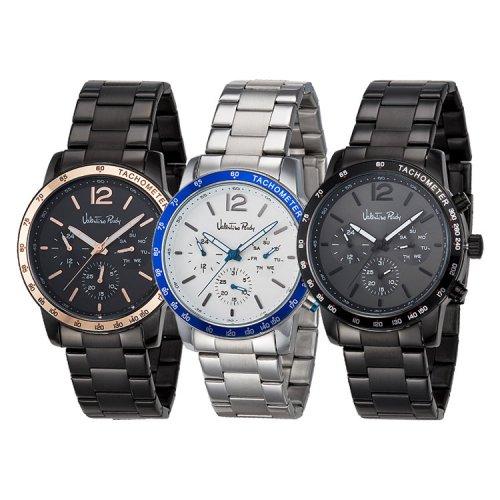 [Valentino Rudy] Мужской металлический набор часов Valentino Rudy из 3 штук VR5088B 02_VR5088B-BLWT