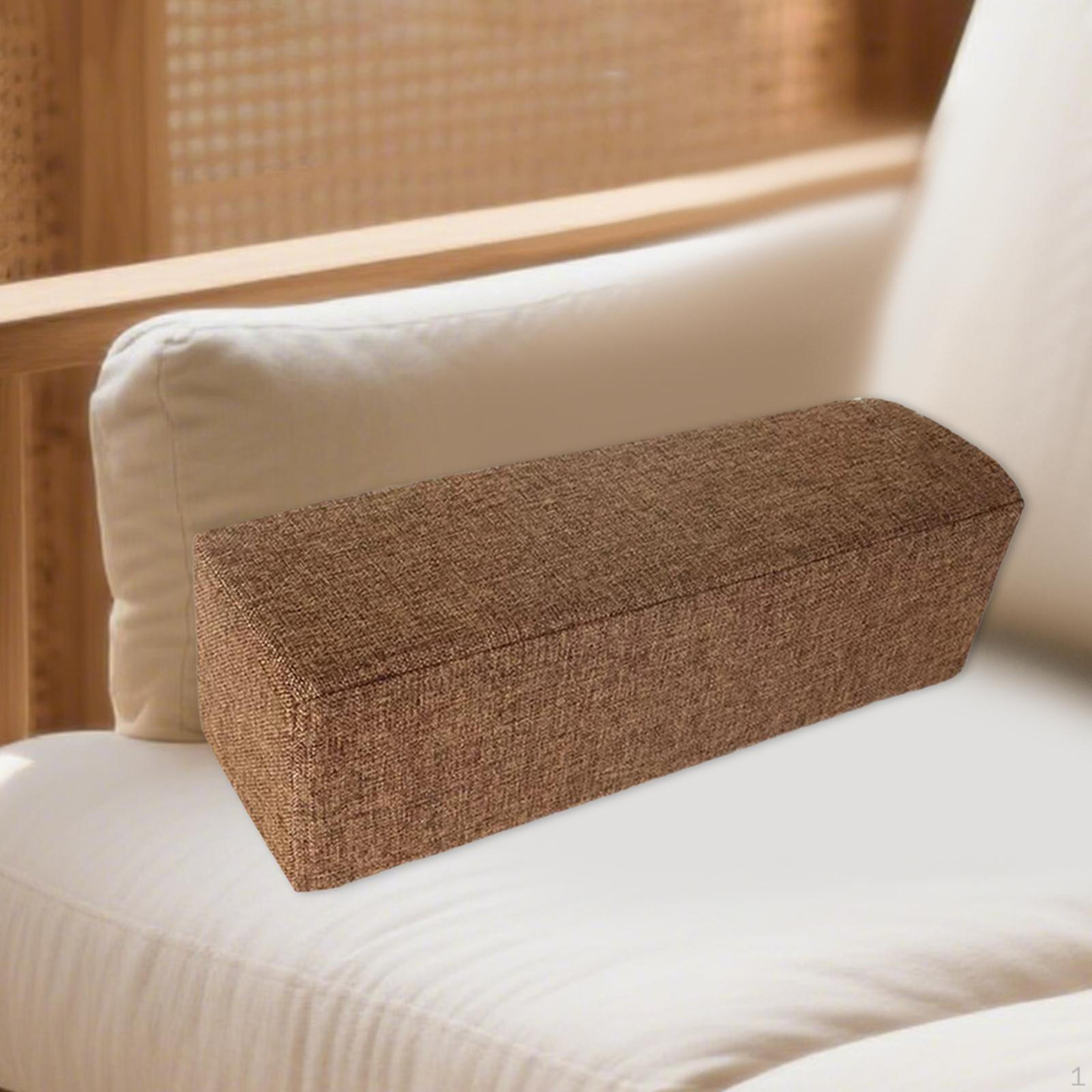 

Armchair Armrest Pillow with Washable Cover and Elbow Support темно-коричневого