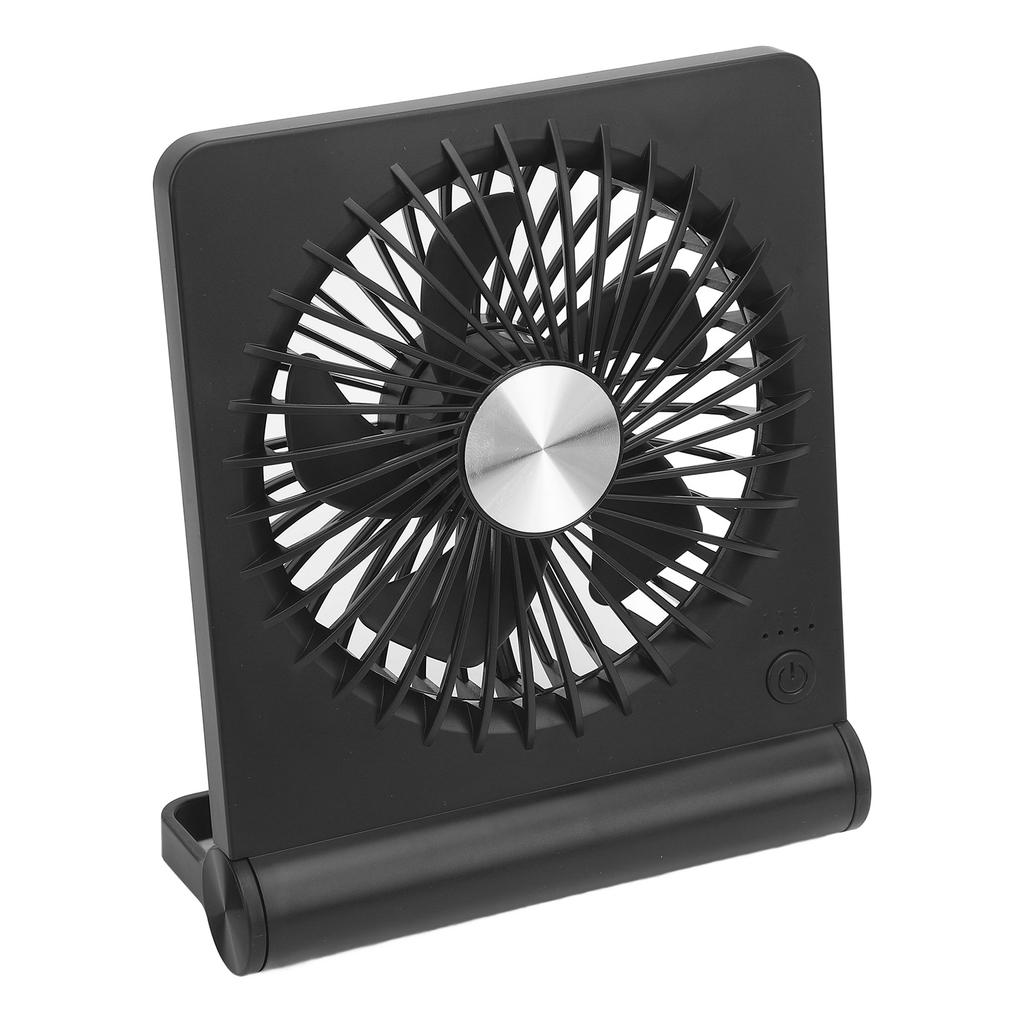 Portable Desk Fan USB Rechargeable Quiet Small Battery Operated Powered 3 Speeds Adjustable for Home Office Desktop