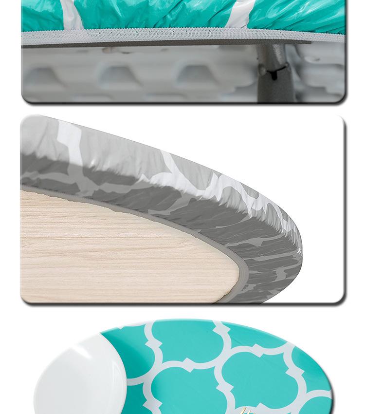 PEVA Elastic Round Moroccan Table Cover - Nordic Minimalist Flannel Stretch for Outdoor Patio