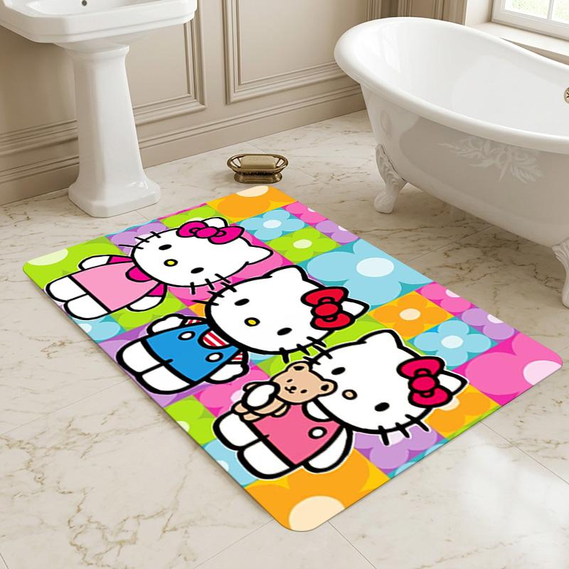 Hello Kitty Living Room Nonslip Area Rug Soft Carpet For Bedroom Game Playroom Sofa Office Home Decor Doormat Christmas Gift C9291643