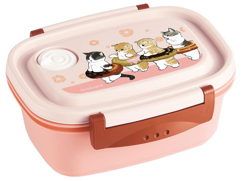 Skater mofusand Small Bento Sealable Storage Box, 430ml, Microwaveable, Container, XPM3-A