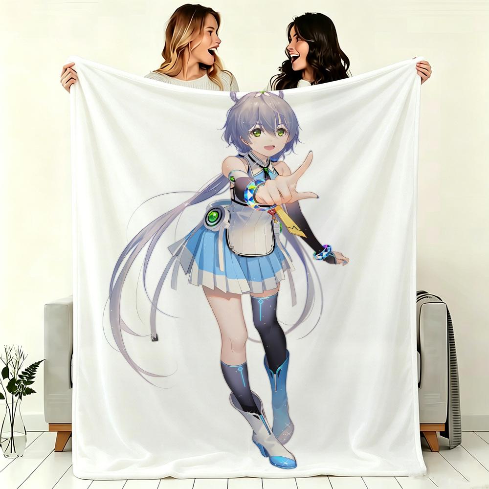 Anime Character L-LuoS TianyiS Throw Soft Warm Throw Blanket for Bedroom Living Room Bed Travel Camping Picnic Gift