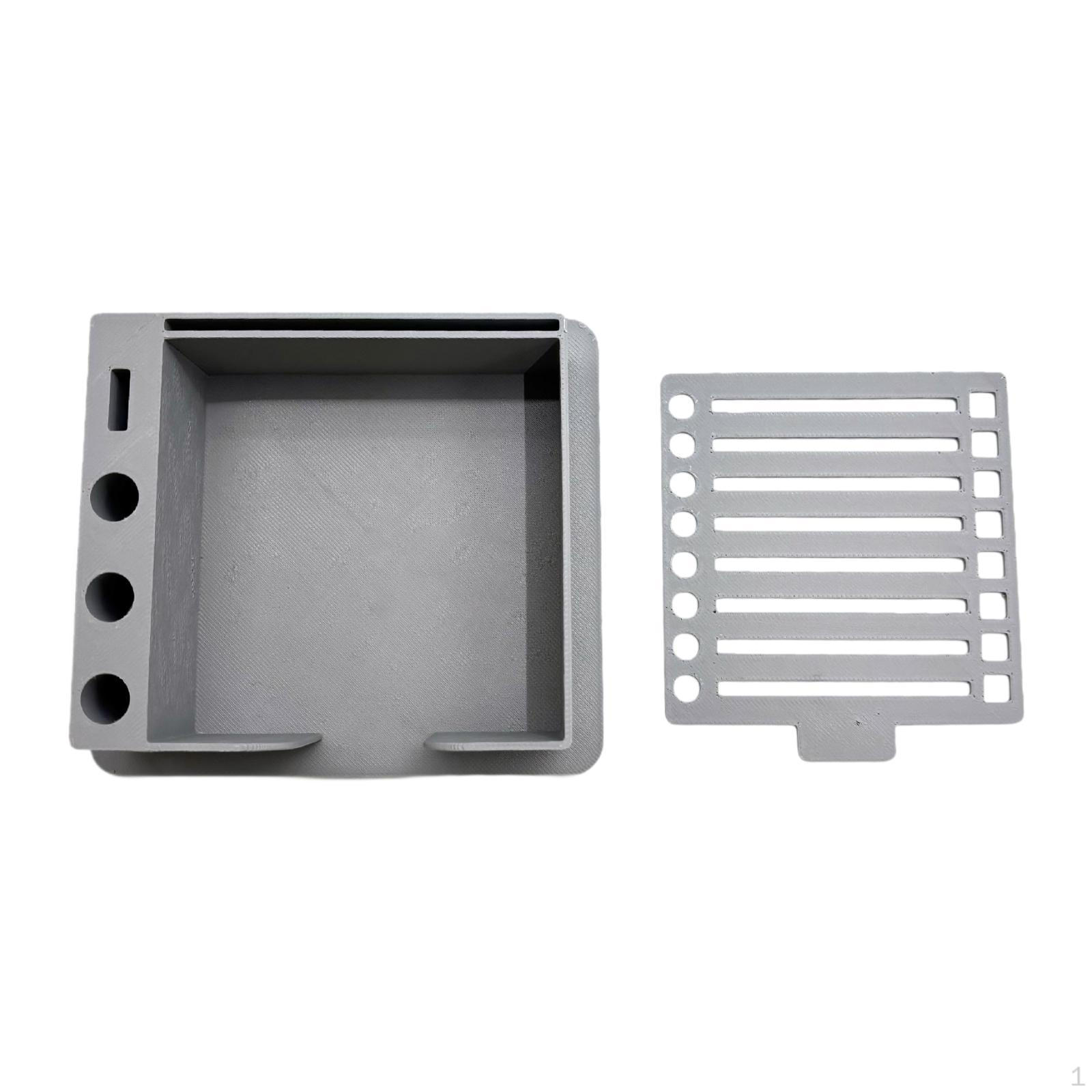 

Трафарет для держателя липких заметок Компактный органайзер для блокнота Стикеры для записок серый