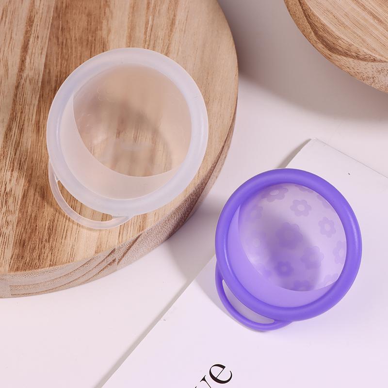1 Stücke Silikon Flat Fit Design Extra Dünne Wiederverwendbare Disc Für Frauen Menstruation Mit Pull Tab Sterilisieren