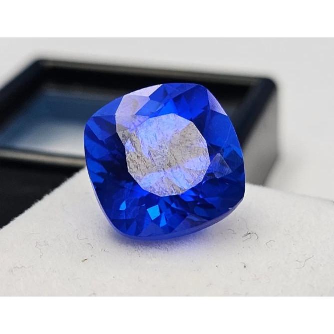 10+ Ct Natural Blue Sapphire Cushion Cut Fabulous Certified Loose Gemstone
