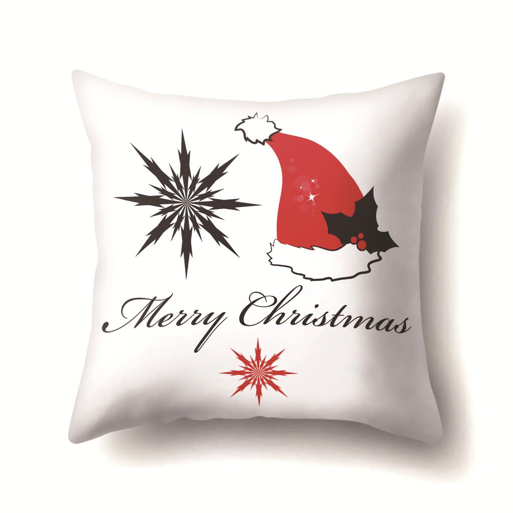 European and American Christmas Santa Claus Christmas Tree Creative Polyester Pillow Case Fashion Home Pillow Case