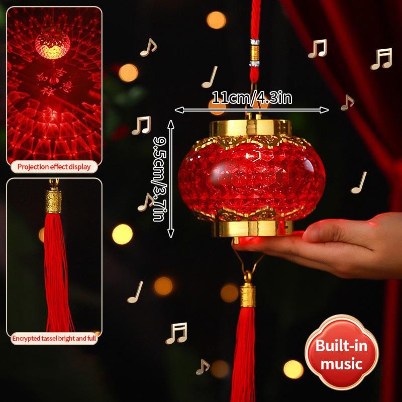 2025 Chinese New Year Lanterns Spring Festival Red Lanterns Pendants Decoration Traditional New Year Handheld Hanging Lantern