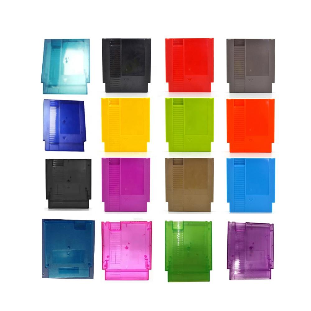 72 Pins Game Cartridge Replacement Plastic Shell for NES Game Card with 3 Screws зелёный
