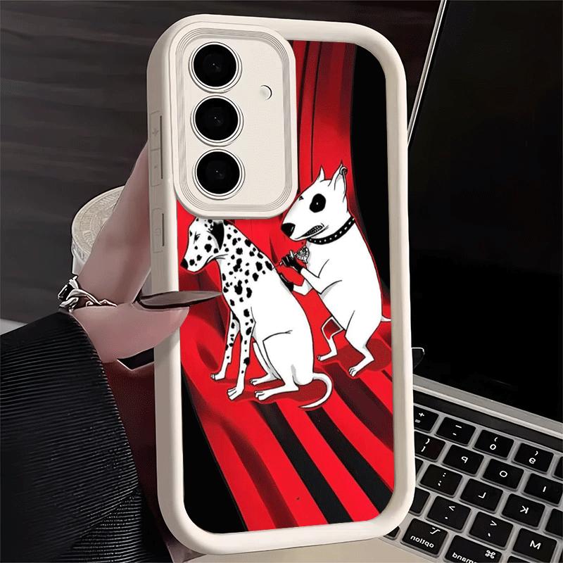 Bull Terrier Dog Cute Puppies Soft Phone Case for Samsung Galaxy A17 A16 A26 A36 A56 A15 A25 A35 A55 A14 A24 A34 A54 A13 A23 A33