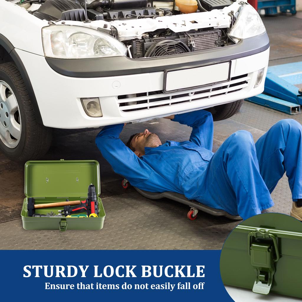 Iron Carrying Case Tool Box Hardware Tool Box Organizer Multifunctional Metal Tool Box Electrician Carpenter Workshop Suitcase