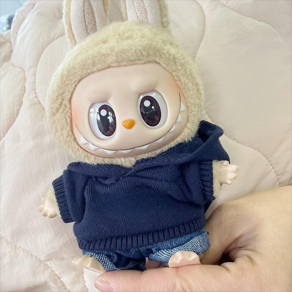 For Labubu Doll Clothing Cute Sweater Set 17cm Clothing Shoes Doll DIY Accessories Training Sitting Party Games Toys Gifts