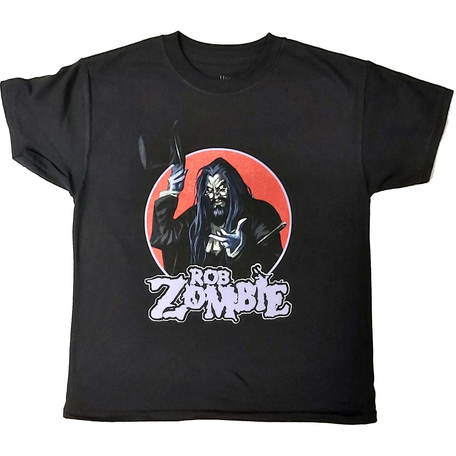New Rob Zombie Kids T-Shirt: Magician OFFICIAL black XL