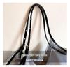 Large Capacity Striped Tote & Shoulder Bag - Embossed, Fashionable Women's Work or Commute Underarm Bag