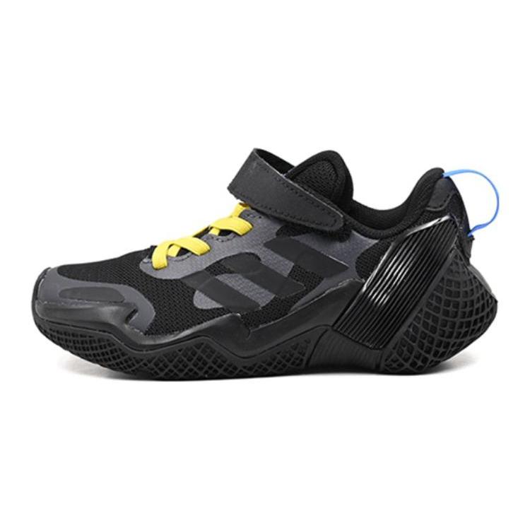 

Adidas 4Uture Rnr El K Slip Resistant Cushioning Low top Kids Running Shoes Black Yellow Kids HP3069 28
