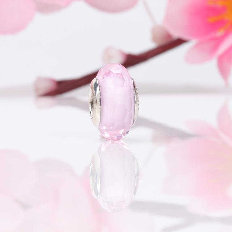 Pandora Pärlor: Europeisk & Amerikansk S925 Sterling Silver Facetterad Glas Berlockpärla