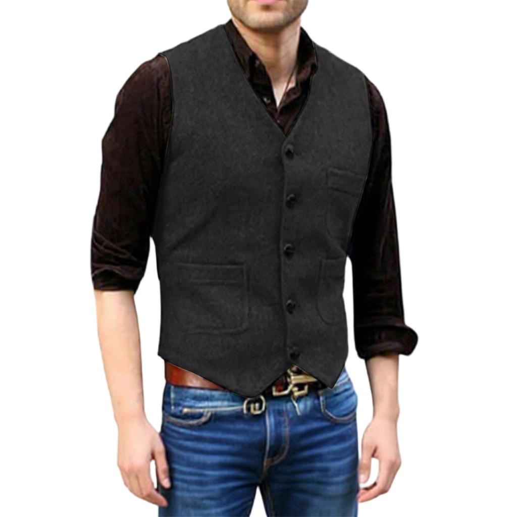 Men's  Leisure  Self-Cultivation  Suit  Vest  Coat