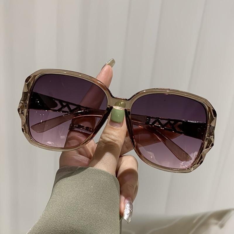 Fashion Square Sunglasses Women Luxury Brand Big Purple Sun Glasses Female Mirror Shades Ladies  Feminino