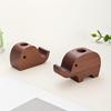 2Pcs Long-Lasting Scented Wooden Diffusers, Cute Elephant & Whale Design, Natural Walnut Wood, Battery-Free(Oils Not Included)