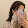Headband Hair Hoop Korean Style Headwear Thin Hair Band Female Hair Accessories PU Leather Headband