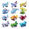 12 Pcs Mini Wooden Toy  Airplane Kids Toddler Birthday Christmas Gifts