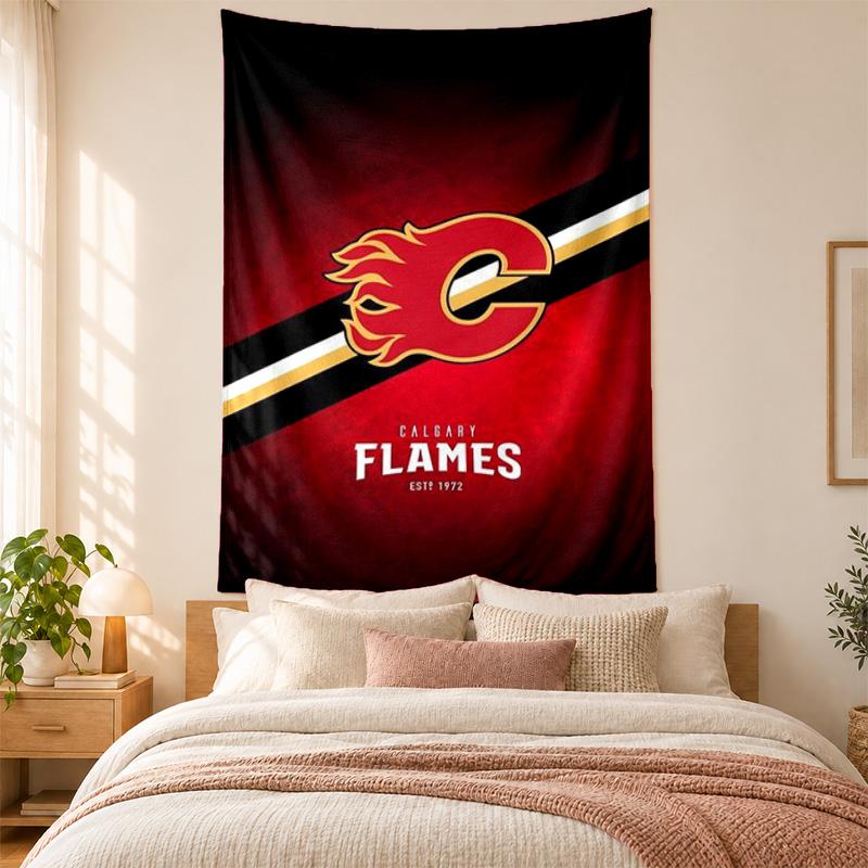 Calgary Flames Tapestry highquality for decorating living room bedroom dorm walls ideal as bedroom wallart orholiday gift