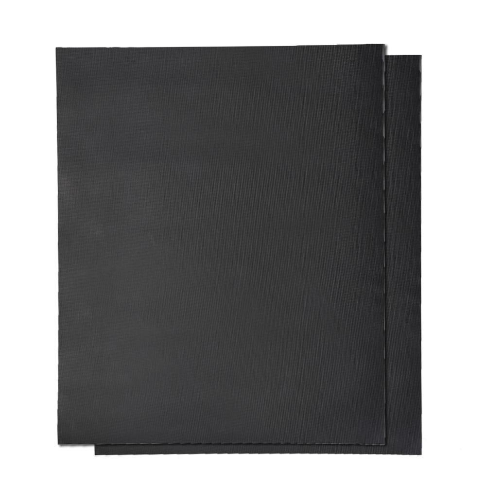 2 PCS Black Reusable Oven Liner Heat Resistant Grilling Cooking Sheet BBQ Grill Mat  Toaster Oven