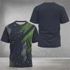 2026 Men's T-Shirts Crew Neck Short Sleeve Colourful Print Tennis Running T-Shirt Casual Comforts Outdoor Sportswear Tops