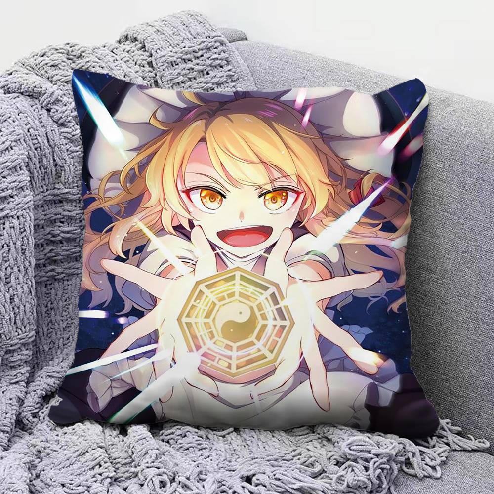 Touhou Project Marisa Kirisame Pillow Covers Home Sofa Cushion Covers and Aecorative Custom