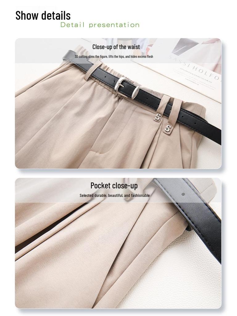 2025 Neuer Damen Roter High-Waist A-Linien Midi Faltenrock - Schlankmachende & Lockere Passform für Frühling und Herbst