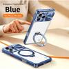 Aluminum Magnetic Phone Case With Built-in Kickstand IPhone 17 Pro Max 16 Shockproof Lens Protection Cover