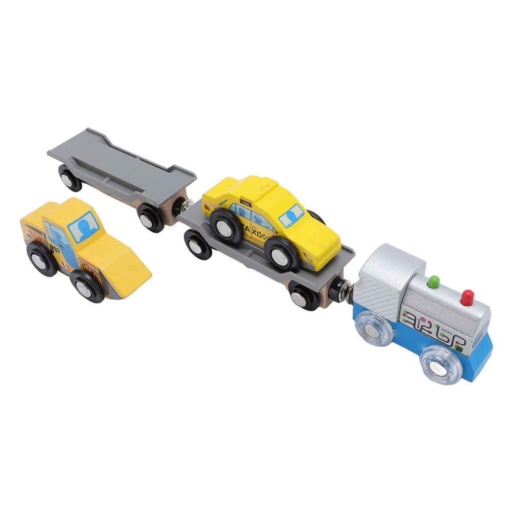 5pcs Children Wooden Track Train Accessories Multifunctional Scene Combination Track Train Toy for K